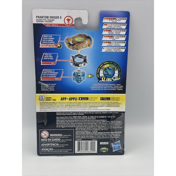 Beyblade Burst Rise Slingshock Phantom Driger S Starter Pack Toy - Picture 6 of 9